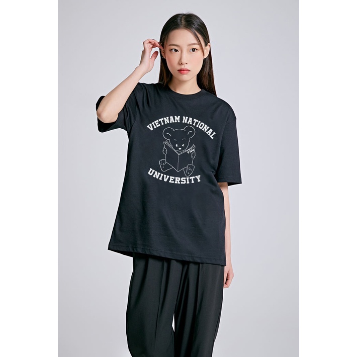 Áo thun nữ form rộng đẹp tay lỡ kiểu hàn quốc chất vải cotton AT200 Miucho in hoạt tiết