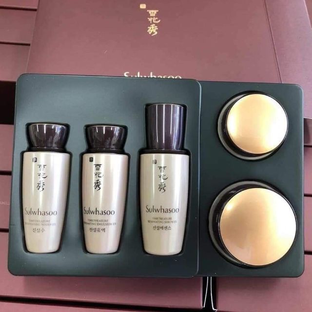 Set Sulwhasoo Mini  Thông Đỏ Trẻ Hoá 10 Năm Tuổi 5 Sản Phẩm