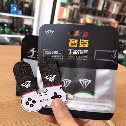 Găng tay chơi game,bao tay chơi game, sợi bạc 24 kim cao thông thoáng,cực nhạy Shezi,Memo