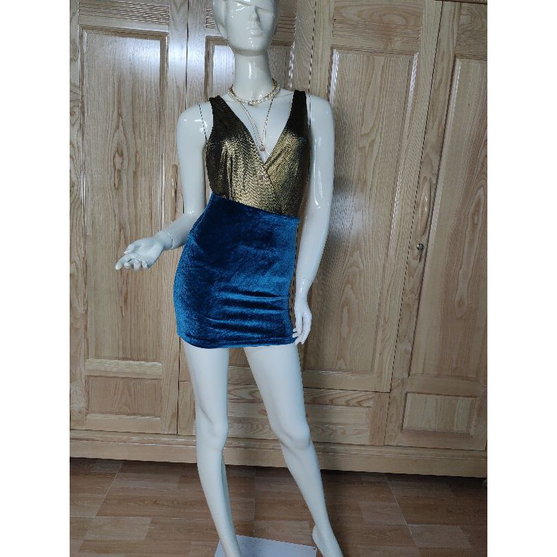 [mix&match] Bodysuit kim sa vàng sang chảnh sexy F21 VNXK VDKS01 AMGOBET