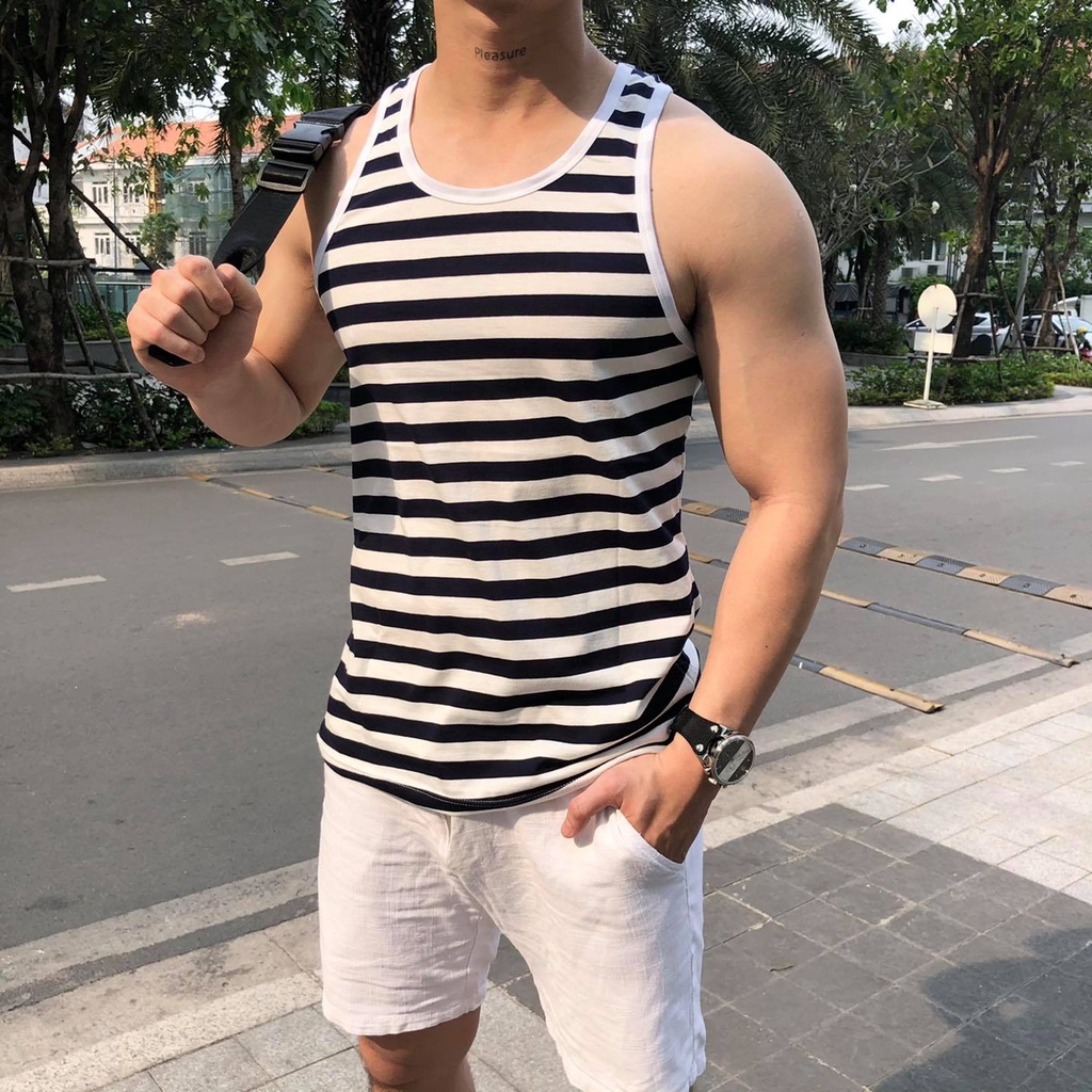 [Bigsize Nam] Áo Ba Lỗ Phong Cách Năng Động Hợp Thời Trang Chất Cotton Mặc Mát Đẹp Thấm Hút Mồ Hôi Tốt