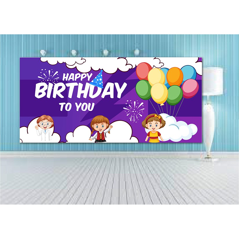 Background hiflex cho sinh nhật, banner HPBD, sinh nhật cho bé HPBD-17