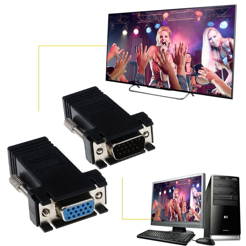 Bộ Chuyển Đổi Rj45 Sang Vga