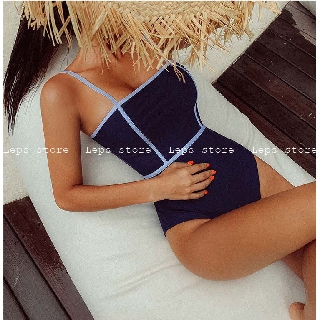 Bikini một mảnh xanh navy