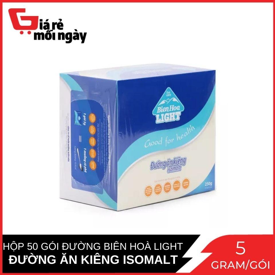 Đường ăn kiêng Isomalt Biên Hòa Hộp 250g (50 gói x 5g)