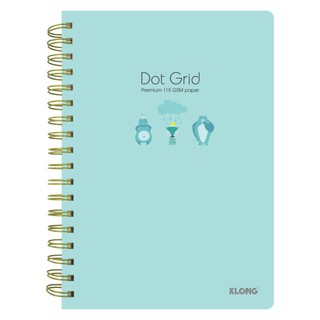 Sổ KLONG lò xo kép B5- ruột chấm Dot Grid 200tr 115/76; MS: 960