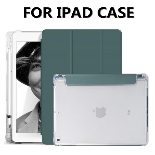 Bao Da Trong Suốt Có Khe Cắm Bút Cho iPad Air 4 Pro 11 2021 2020 8th 7th Gen 10.2 2019 7th 8th Pro 10.5 2017 9.7 5 6th | BigBuy360 - bigbuy360.vn