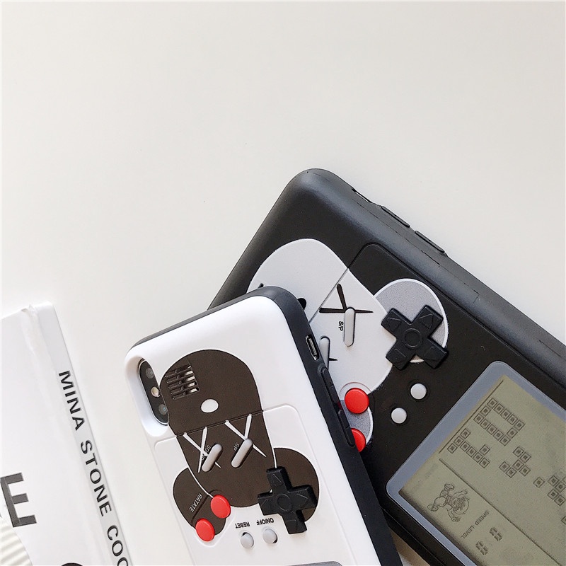 Ốp Điện Thoại Cứng Hình Máy Chơi Game Tetris Cho iPhone 13 Pro / 12 / 11 Pro Max / XR / 7+ / 6 / Xs