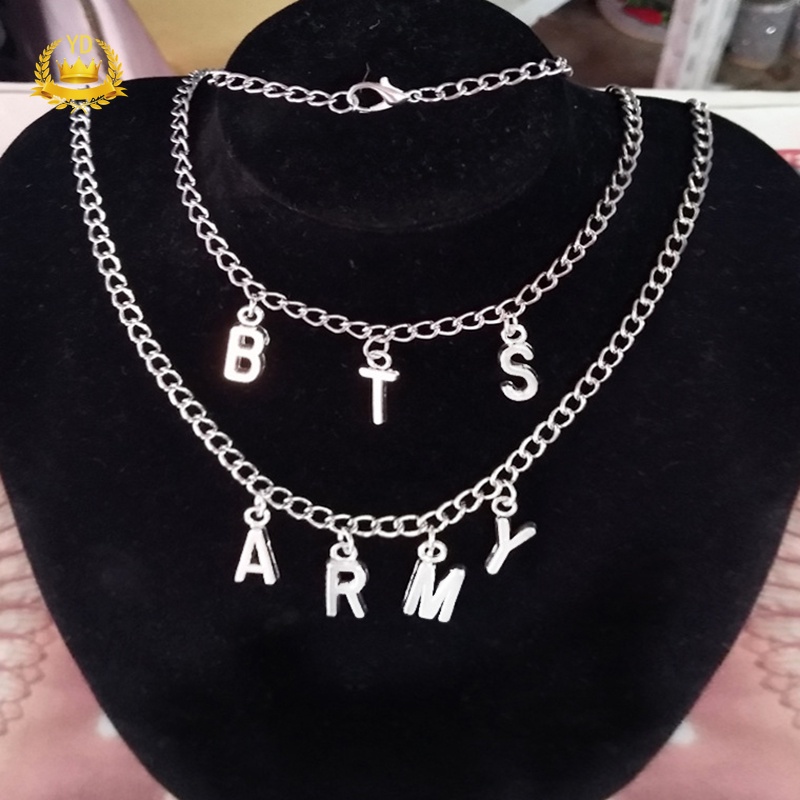 Vòng cổ Mặt Chữ ARMY Thời Trang Cho Nữ