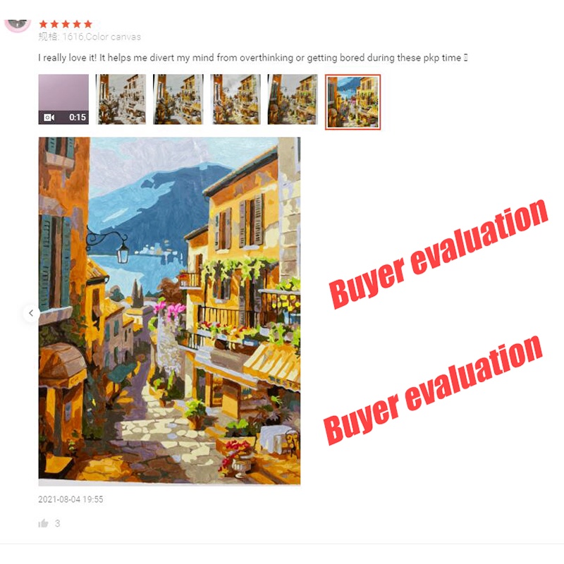 Bộ tranh sơn dầu Hamlet tô màu theo số hình mèo dễ thương trang trí nhà cửa cỡ 40*50cm DIY