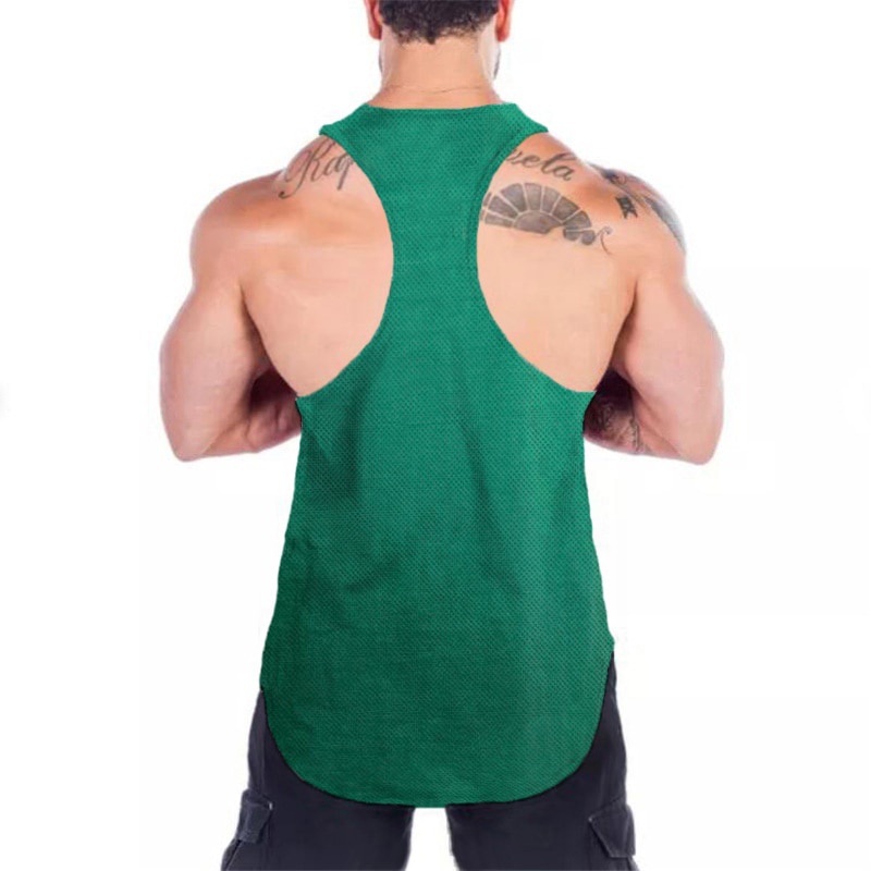 Áo thun ba lỗ thể thao khô nhanh in hình phong cách Hàn Quốc mới cho nam