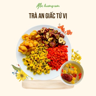 Trà hoa cúc vàng mix (gồm: long nhãn, kỷ tử, táo đỏ, hoa cúc) gói 10gr
