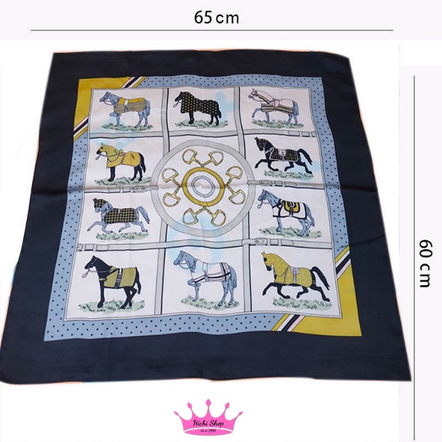 [HÀNG MỚI] Khăn Lụa Vuông Cao Cấp, Khăn Vuông Turban Badana Quàng Cổ, Quấn Tóc, Làm Áo Yếm, Khăn Vuông.