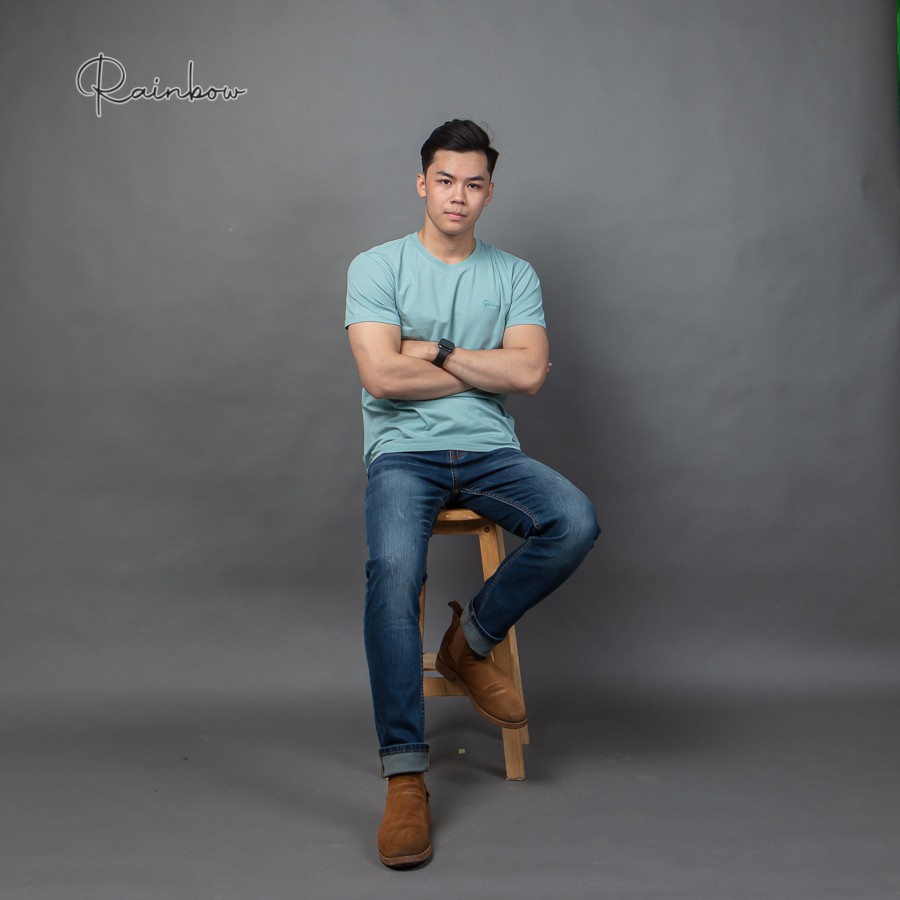 Áo thun nam T - Shirt 4 màu thương hiệu Rainbow SH001 chất liệu 100% cotton thấm hút mồ hôi, trẻ trung, năng động | BigBuy360 - bigbuy360.vn