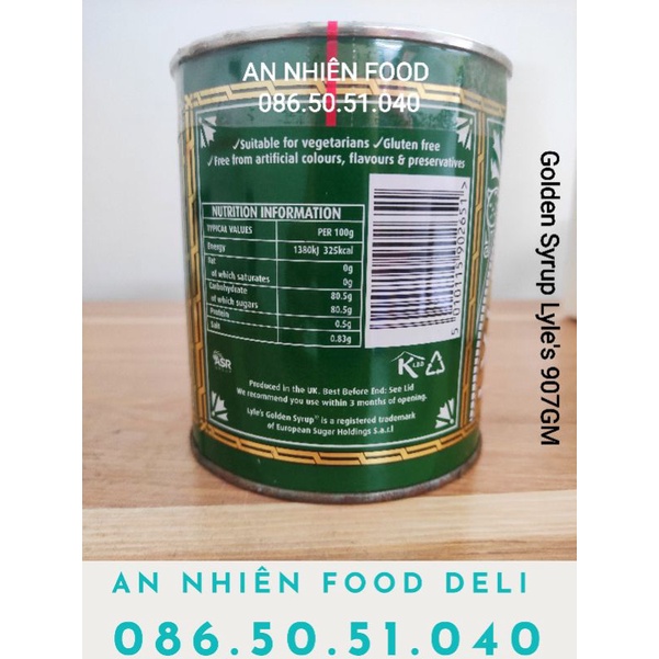 Siro Golden Syrup Mật Mía Nguyên Chất Lyle's Anh Quốc