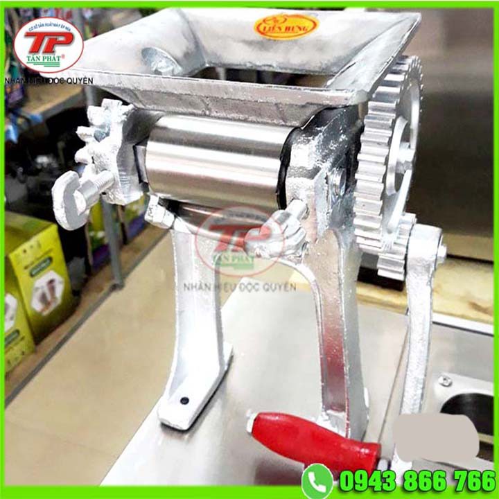 Máy làm mềm mực nướng, cá khô trục cán inox dài 75mm quay tay