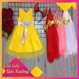 Xả Lũ Váy công chúa nơ ngực hàng thiết kế cho bé gái bongkids.store