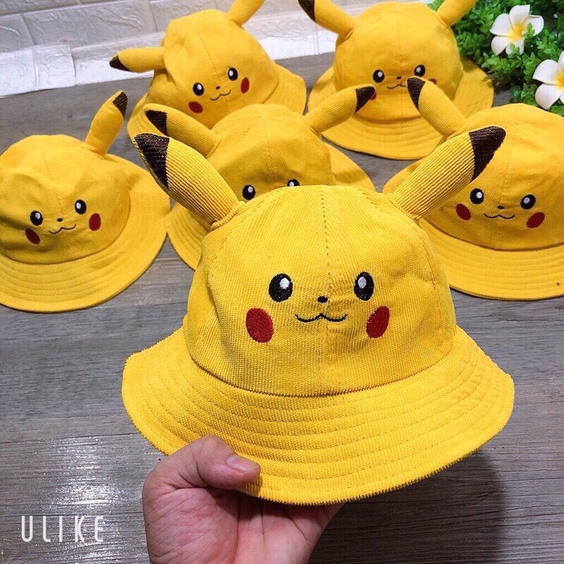 Nón vành pikachu cute cho bé 1t đến 5t