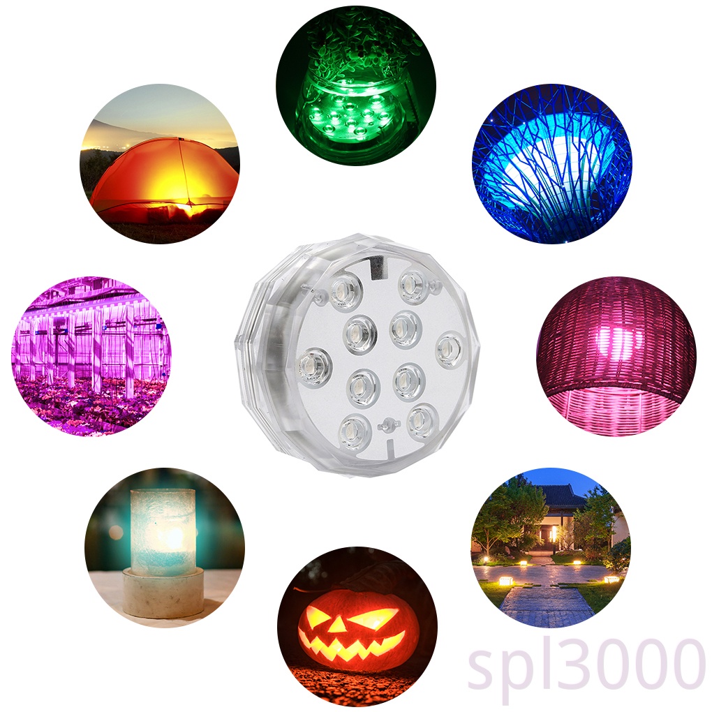 Đèn Led Rgb Chống Thấm Nước Ip67 Kèm Điều Khiển Từ Xa Tiện Dụng Cho Bể Cá