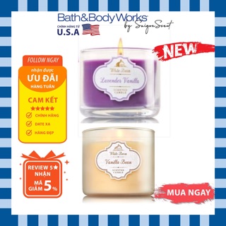 Nến Thơm Phòng Bath and Body Works Mùi Lavender Vanilla/ Vanilla Bean
