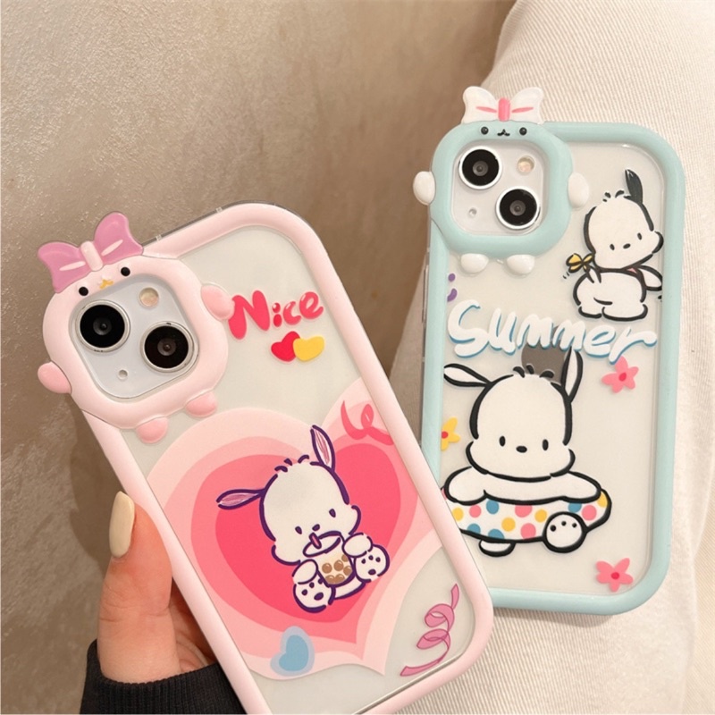 Ốp Lưng Nơ Trong Suốt - Pochacco