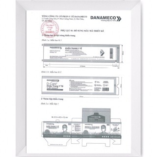 Khẩu trang y tế TIỆT TRÙNG Danameco 1 cái/gói-50 cái/ hộp 5.0