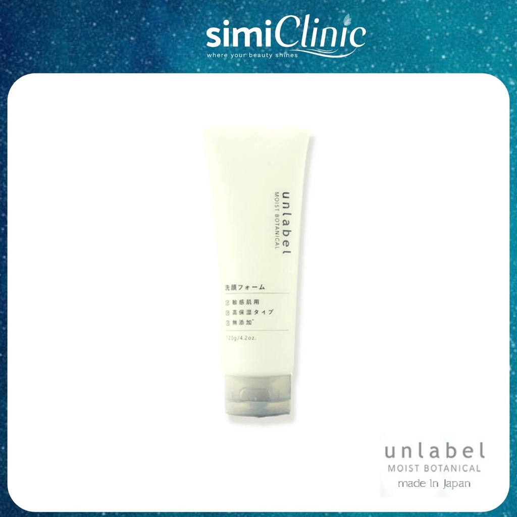 Sữa rửa mặt cho da khô nhạy cảm Unlabel 120g gel tạo bọt làm sạch sâu da dầu mụn hỗn hợp dưỡng cấp ẩm dịu nhẹ nam nữ