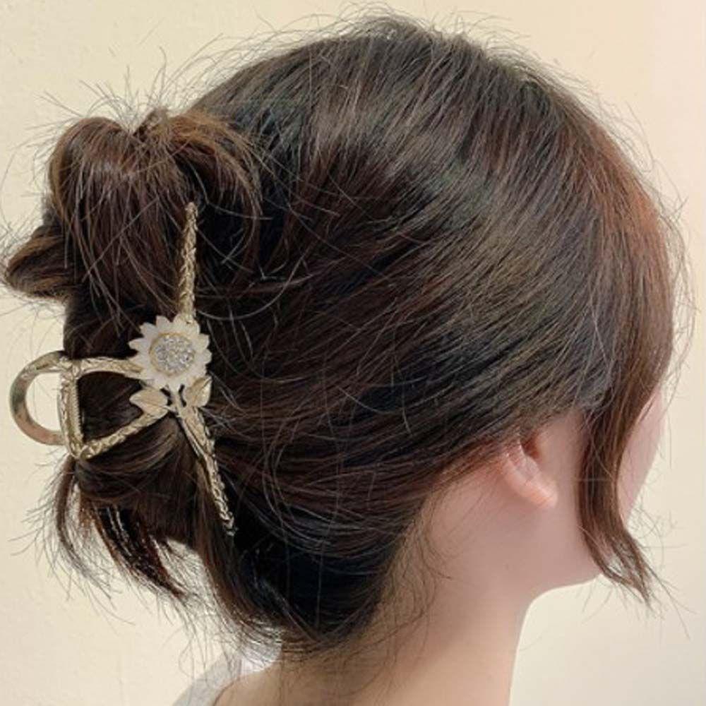 Kẹp Tóc Kim Loại Hình Hoa Hướng Dương 15H|Áo Kiểu Hàn Quốc Thiết Kế Trẻ Trung Cá Tính