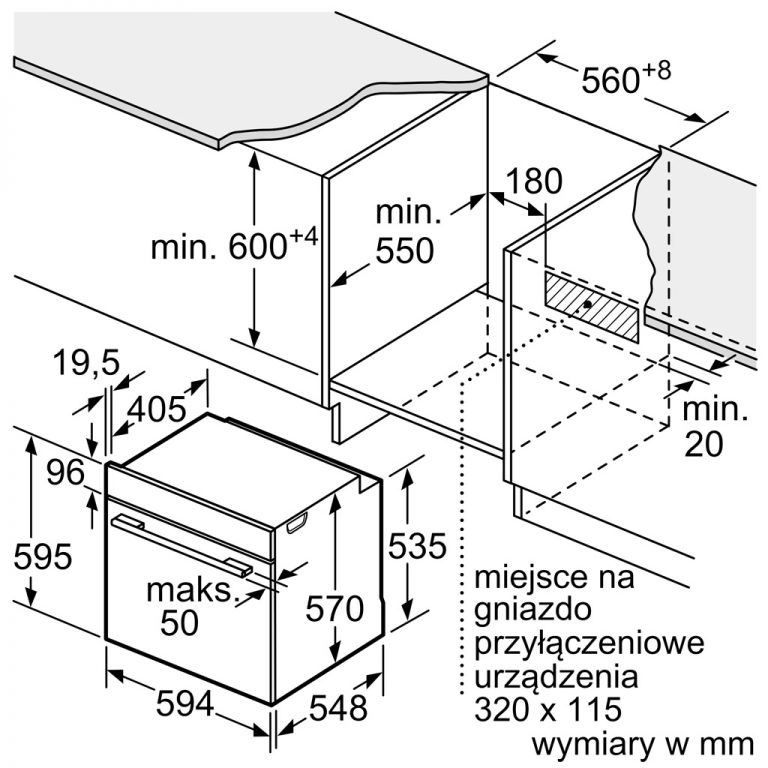 [Mã ELHADEV giảm 4% đơn 300K] LÒ NƯỚNG BOSCH HBA512BR0 71L (Made in Spain)