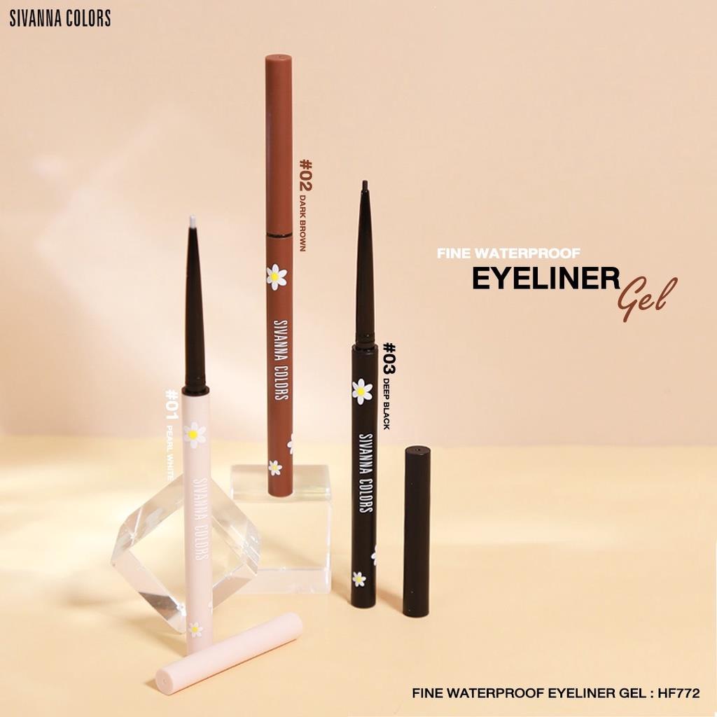 [NEW] Kẻ Mắt Sivanna Colors Dạng Gel Nét Mảnh Bền Màu Sivanna Fine Waterproof Eyeliner HF772