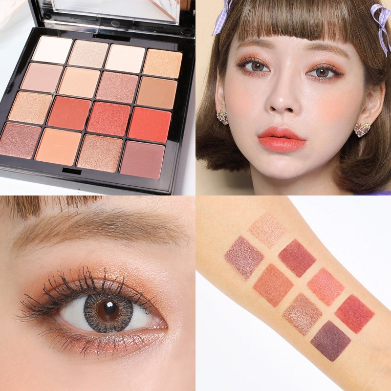 LANYI Charming Eyeshadow 16 Color Palette Make Up Palette Matte Shimmer Pigmented Eye Shadow Powder Makeup Glitter Pigment | BigBuy360 - bigbuy360.vn