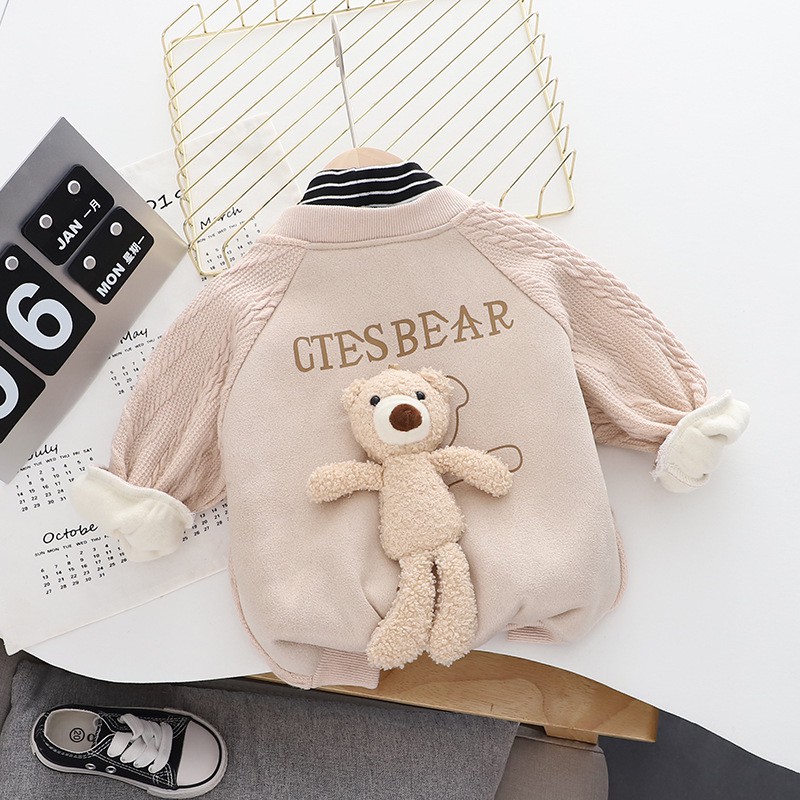 SET BỘ CADIGAN GẤU XINH  - 4 MÓN CHO BÉ TRAI 7-17KG