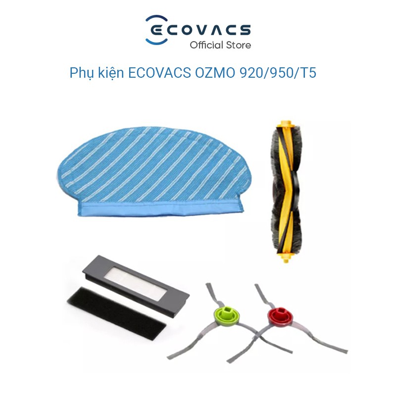 Phụ kiện thay thế Robot hút bụi Ecovacs ozmo 920/950/T5 - Hàng chính hãng