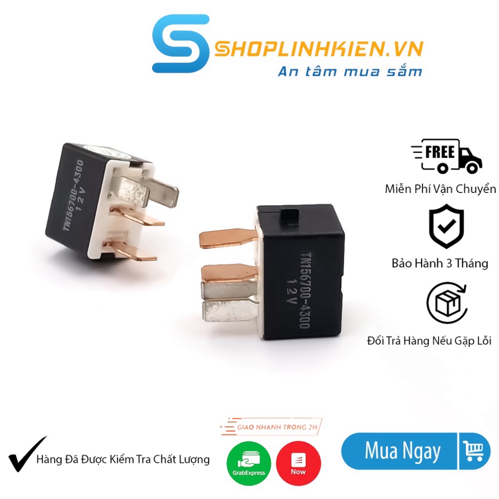 Relay xe máy 12V 4 Chân chịu dòng 40A DENSO TN156700-4300 Rơ Le Dòng Cao Rờ Le 12V Xe Máy