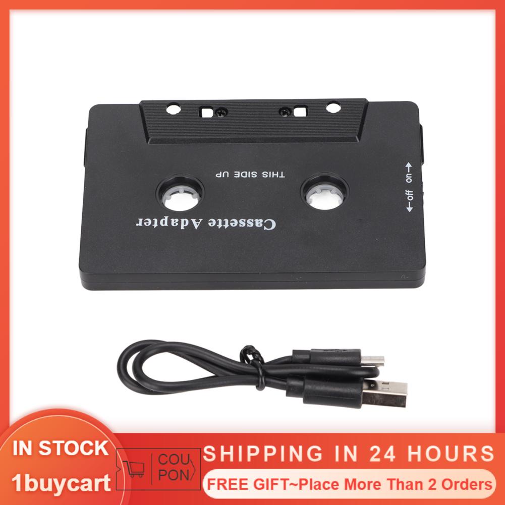 1buycart Bluetooth Cassette Adapter Noise Reduction Stereo High Fidelity Tape Aux Receiver for Car Tablet