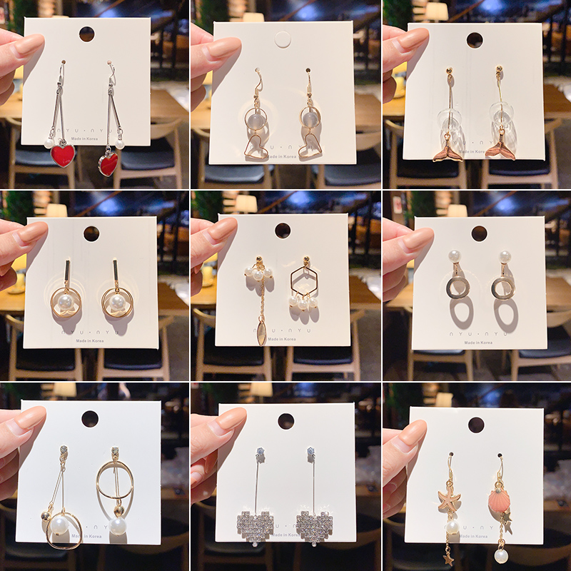 Hoa tai dáng dài phong cách Hàn Quốc thời trang