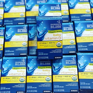 Vitamin d drop hữu cơ 400iu 90 giọt mommy bliss