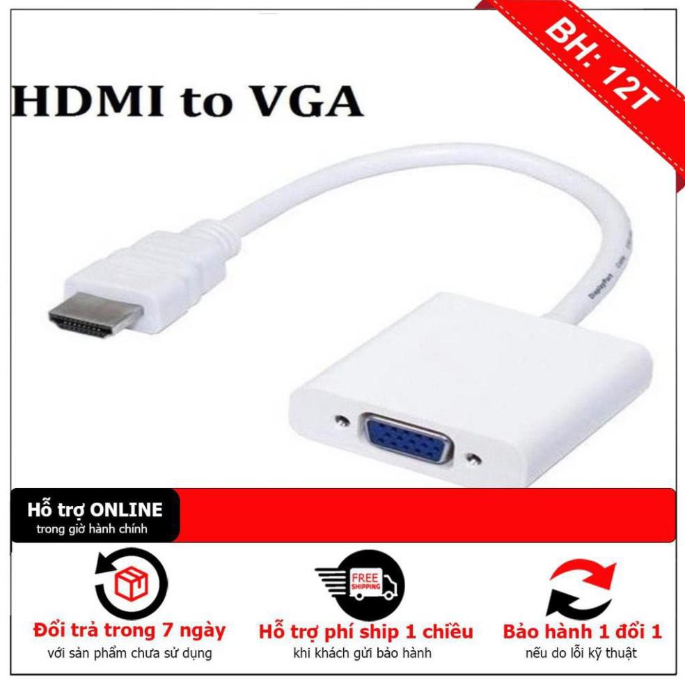 BH12TH 💥 Cáp chuyển đổi HDMI sang VGA ( HDMI To VGA Adapter ) | FREE SHIP ĐƠN TỪ 50K