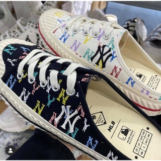 [Hàng chính hãng] GIÀY SỤC ĐẠP GÓT MLB MULE MONOGRAM TRẮNG/ĐEN/DENIM