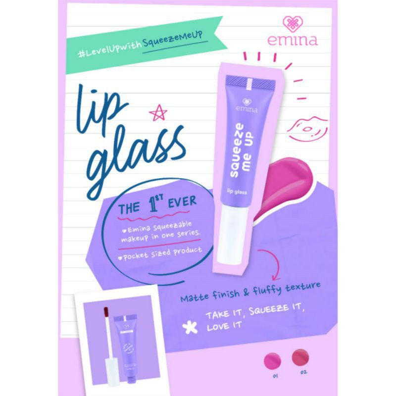 (hàng Mới Về) Son Môi Emina Mềm Mượt Màu Sắc Thời Trang Kính | BigBuy360 - bigbuy360.vn