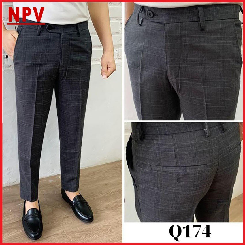 Quần âu nam NPV kẻ sọc chất vải cotton cao cấp, quần tây kẻ cực tôn dáng, lịch sự, trẻ trung, chuẩn thiết kế hàn quốc | WebRaoVat - webraovat.net.vn