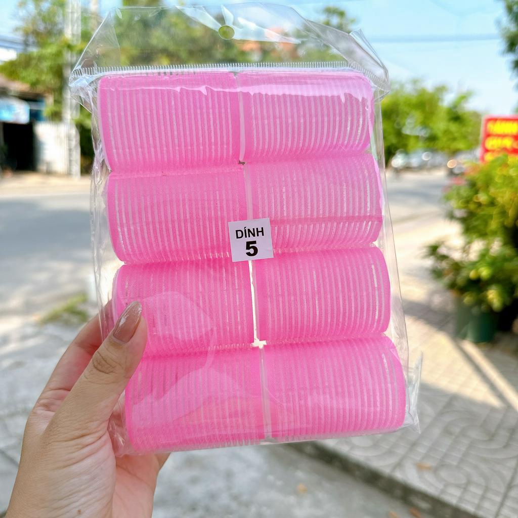 Lô gai uốn tóc tự dính Hàn Quốc lõi nhựa siêu to uốn mái