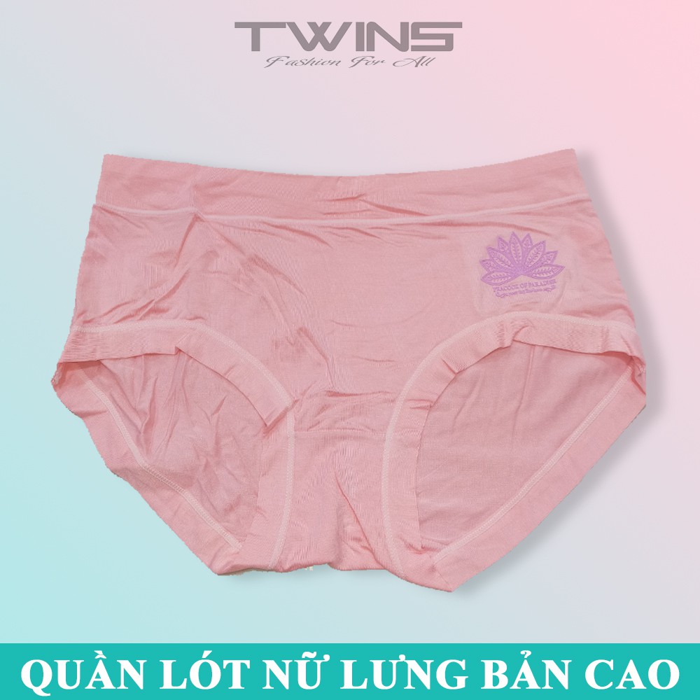 Quần lót nữ cotton cao cấp trơn dạng cạp cao lưng bản lớn ôm mông mềm mại thoáng mát size dưới 65kg
