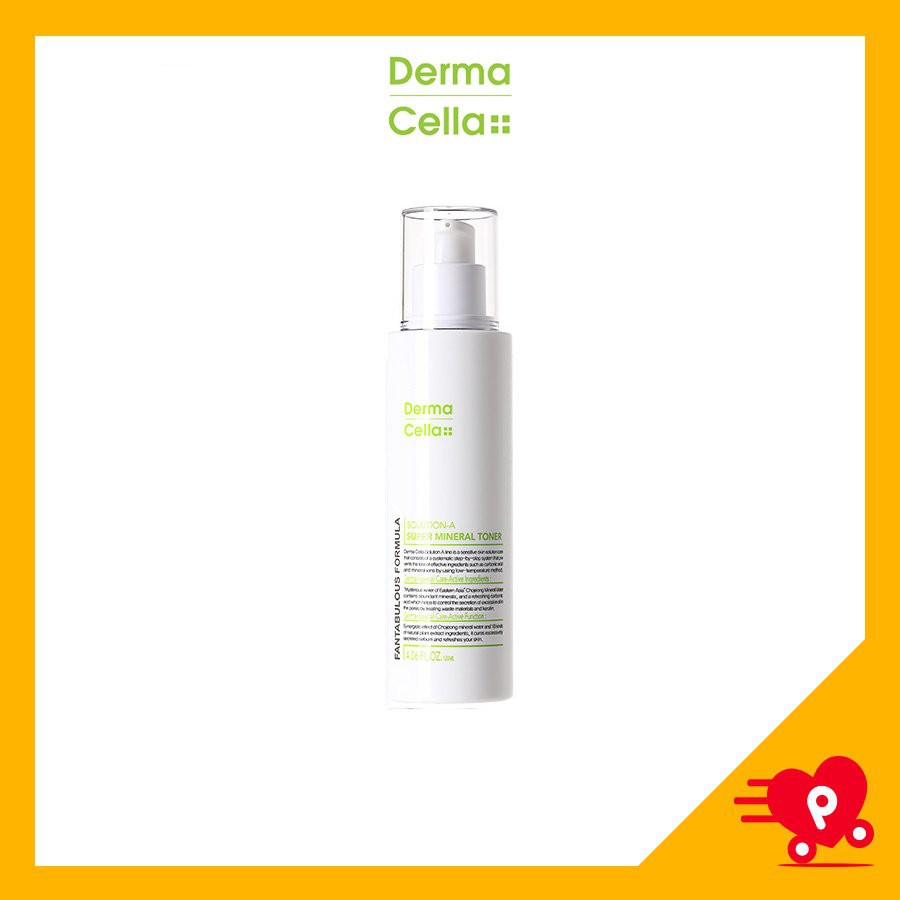 Toner cân bằng độ ẩm dành cho da nhay cảm Dermacella Hàn Quốc 120ml (DERMACELLA SOLUTION A SUPER MINERAL TONER)