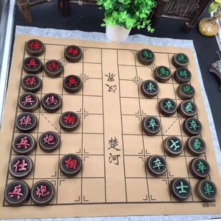 bộ quân cờ gỗ mun