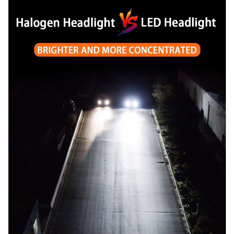 Set 2 Đèn Pha LED H15 20000LM Cho Xe Audi Caravel VW Golf 6 7 Mk6 Mk7 Mazda 3 6 GJ Cx-5