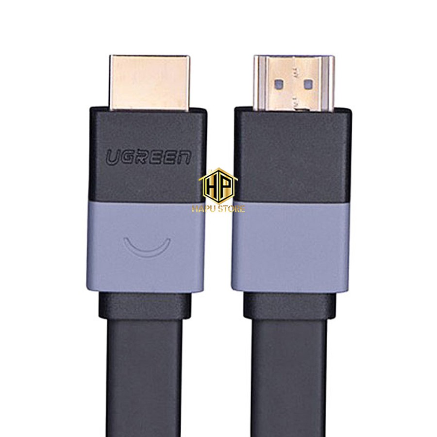 Cáp HDMI dẹt Ugreen 30110 dài 2m hỗ trợ 3D, 4K chính hãng - Hapustore