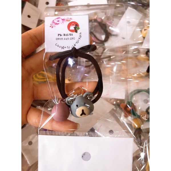 Combo 2 Dây buộc tóc hình gấu siêu xinh