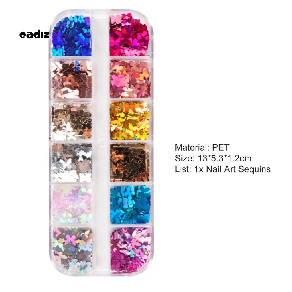 Phụ Kiện Trang Trí Móng Tay Hình Bươm Bướm Dễ Thương Bắt Mắt