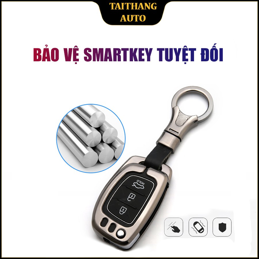 ốp chìa khóa hyundai , bảo vệ chìa khóa hyundai i10 thép không rỉ với khả năng chịu lực , kiểu dáng sang trọng hiện đại